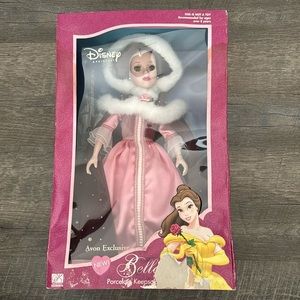 Disney, princess belle, porcelain keepsake, doll Avon Exclusive